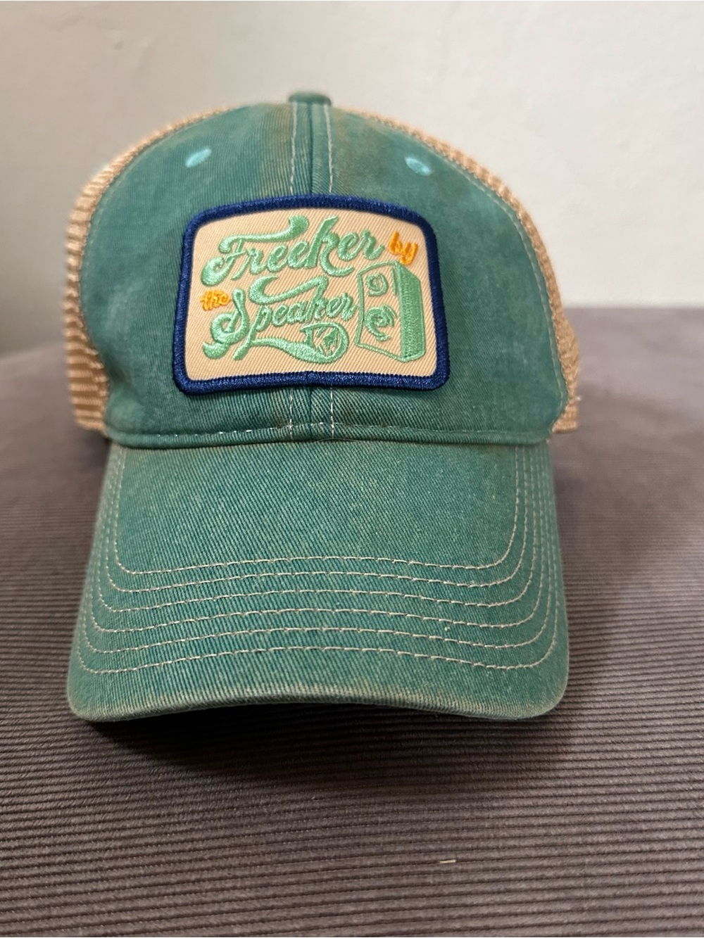 Freeker By The Speaker Patch Logo Trucker Hat SnapBack  Keller Williams